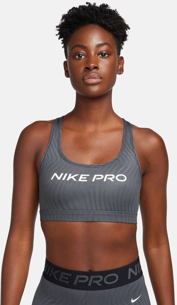 NIKE W NP SWSH LGT Sport-BH Damen grau M