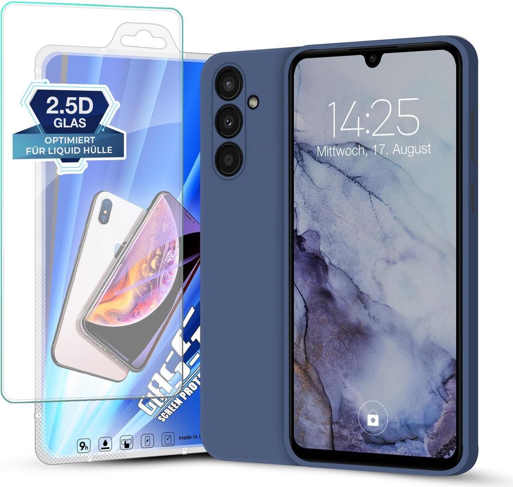 Hülle für Samsung Galaxy A34 5G mit 9H Displayglas Produktbild 