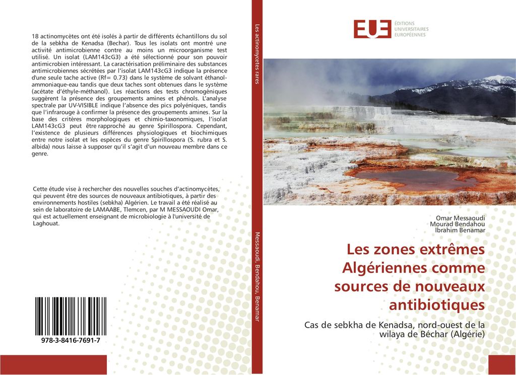Les zones extrêmes Algériennes comme sources de nouveaux antibiotiques