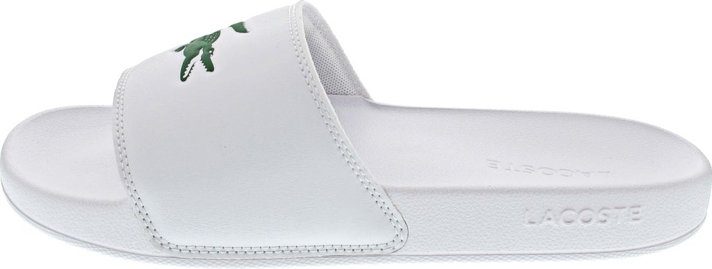 Lacoste Serve Slide 0.0 Pantolette Weiß in Gr. 46