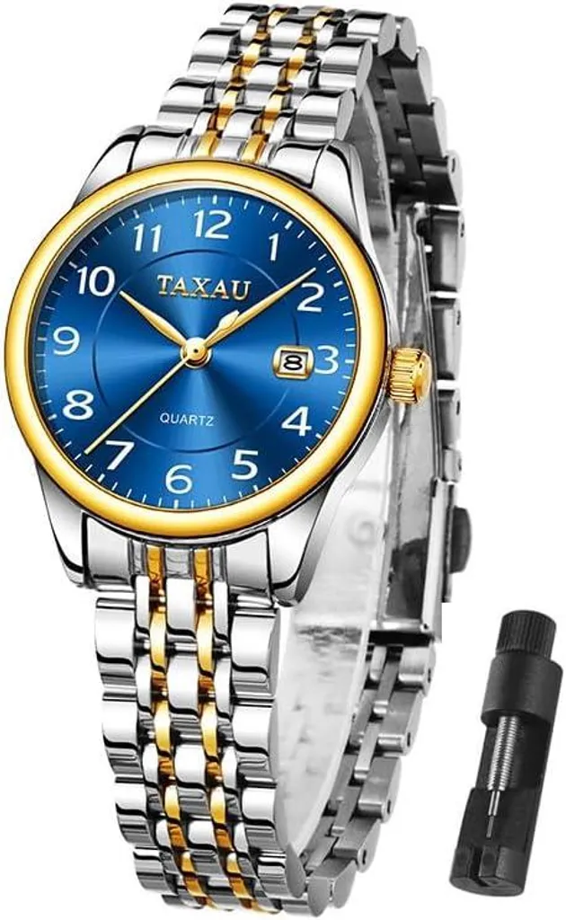 Orologio Donna Acciaio Inossidabile Numeri Arabi Impermeabile 30M