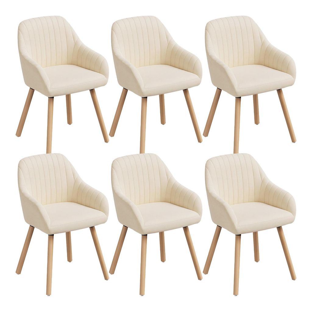 WOLTU 6X Esszimmerstühle Küchenstuhl Wohnzimmerstuhl Design Produktbild 