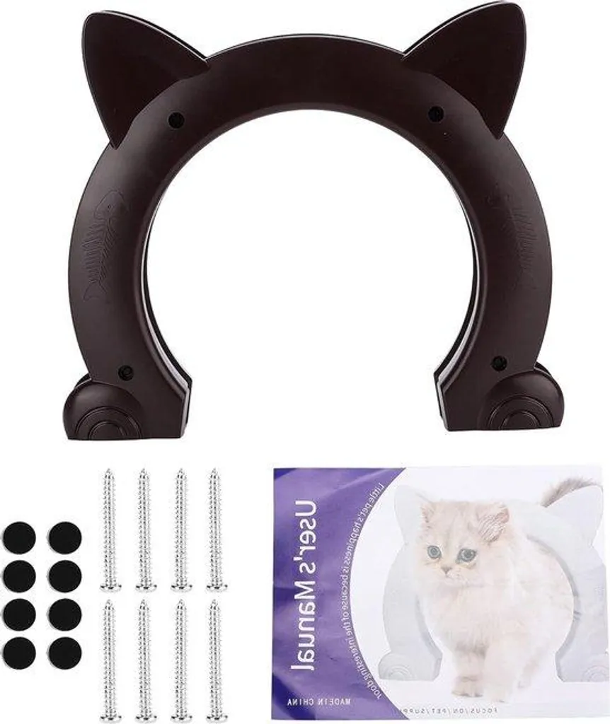 Porte Kat bois marron allégée - Porte intérieure simple finition mate