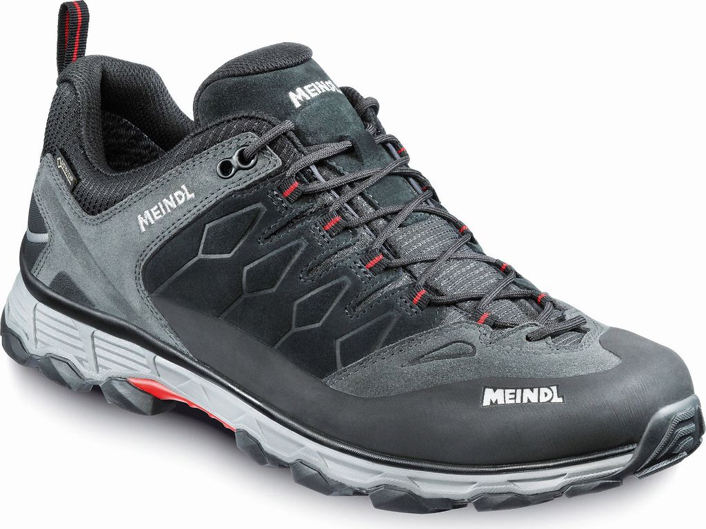 Meindl Herren Lite Trail GTX Wanderhalbschuh anthrazit/rot Produktbild 