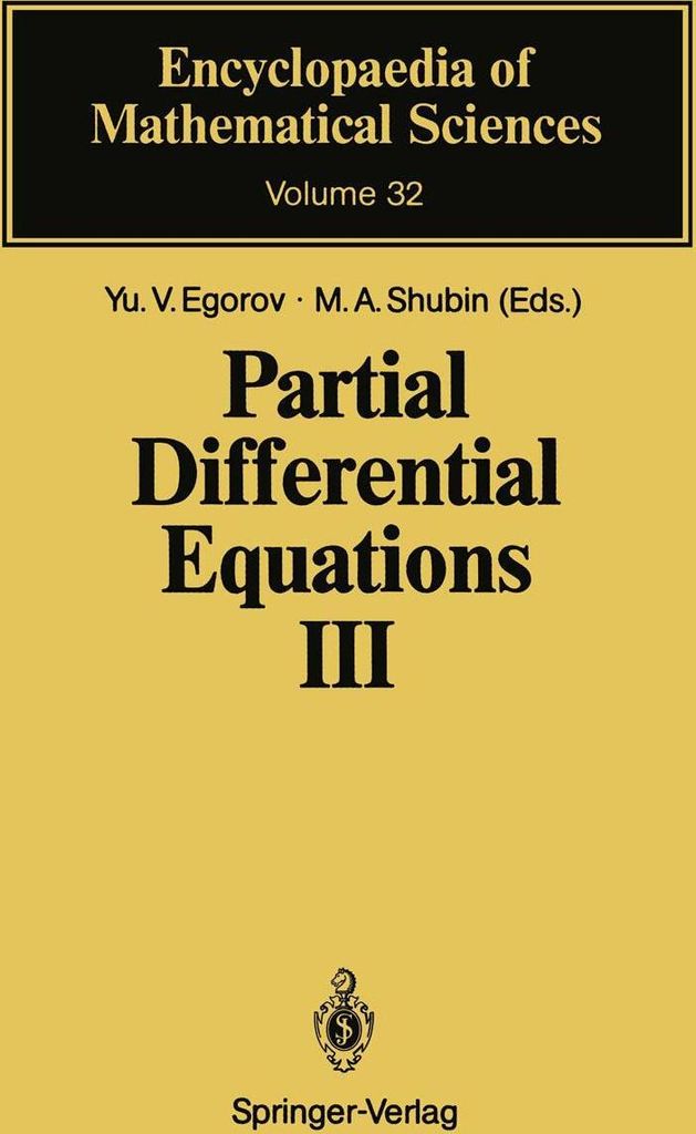 Partial Differential Equations III