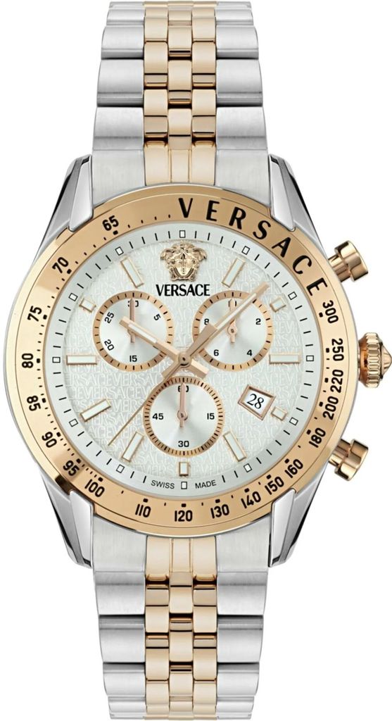 Versace VE8R00424 Chrono Master czarny złoty zegarek męski Zdjęcie produktu 
