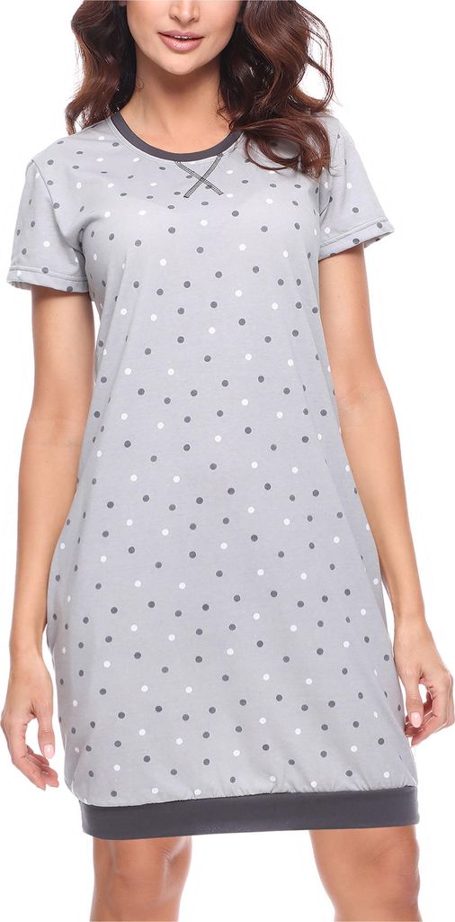 Merry Style Damen Nachthemd MS10-184 (Dunkelgrau, XXL)