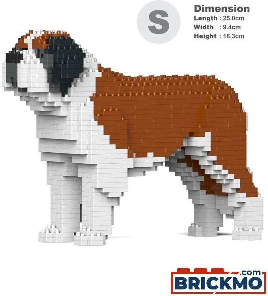 Puzzle 3D Chien Saint-Bernard JEKCA - Système de Blocage Sans Colle M
