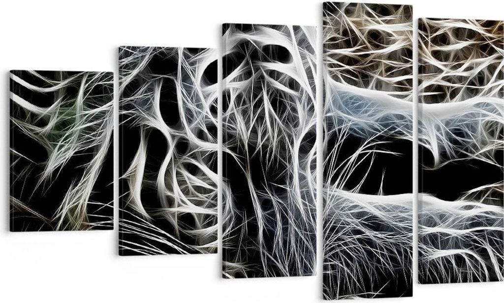 Bild auf Leinwand - Leinwandbild - Abstraktion modern - 100x60cm - Wand Bild - Wanddeko - Leinwanddruck - Bilder - Kunstdruck - Wanddekoration - Le...