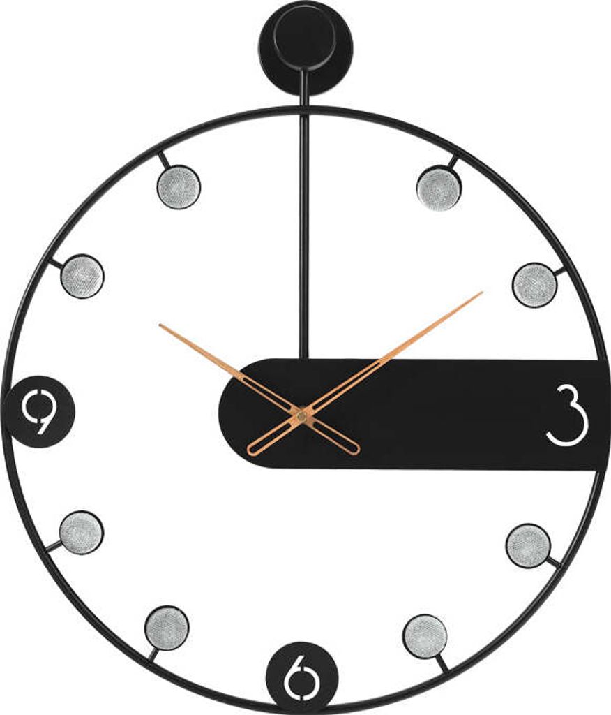 SensaHome Wanduhr Manila –  industrielle Metalluhr – große Produktbild 