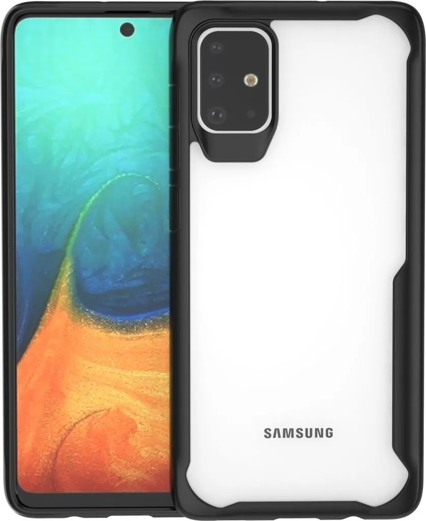 Samsung Galaxy A71: Custodia Premium Nera in TPU Sottile Antiurto