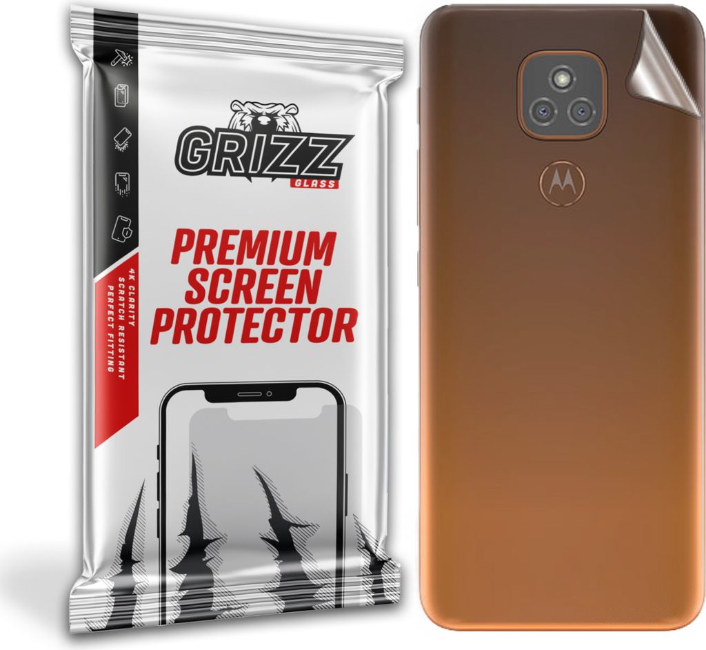 Folie auf der Rückseite GrizzGlass SatinSkin für Motorola Moto E7 Plus