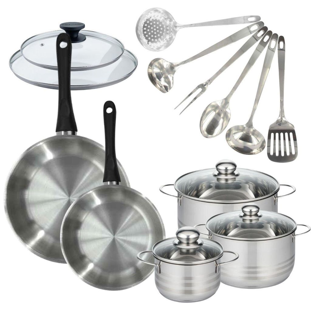 Batterie de cuisine 2 poêles 24/28 cm et couvercles, 3 Image du produit 