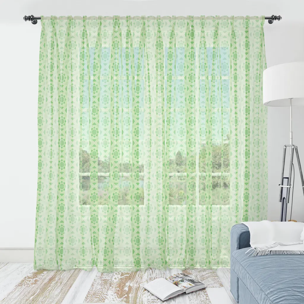 Arazzo Professionale Abakuhaus 210x274 - Raso Satin Geometrico Verde