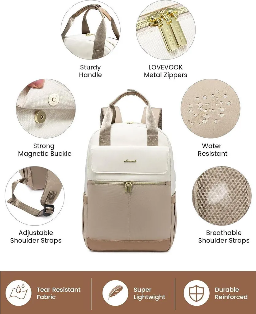 Sac à dos ordinateur 17 pouces imperméable avec compartiments multiples