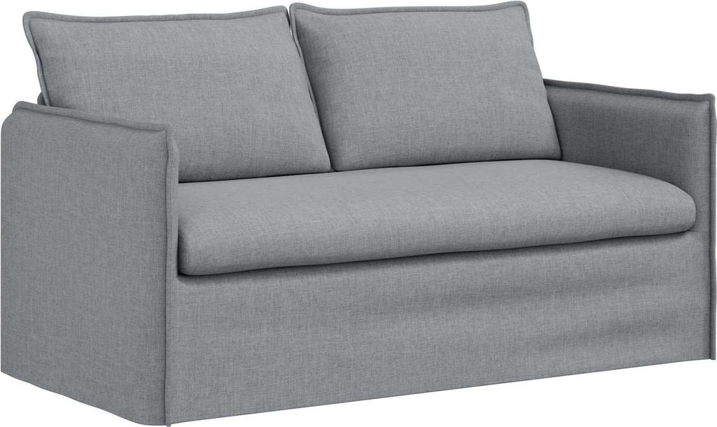 vidaXL Sofa Hellgrau 156 x 82 x 85 cm Stoff