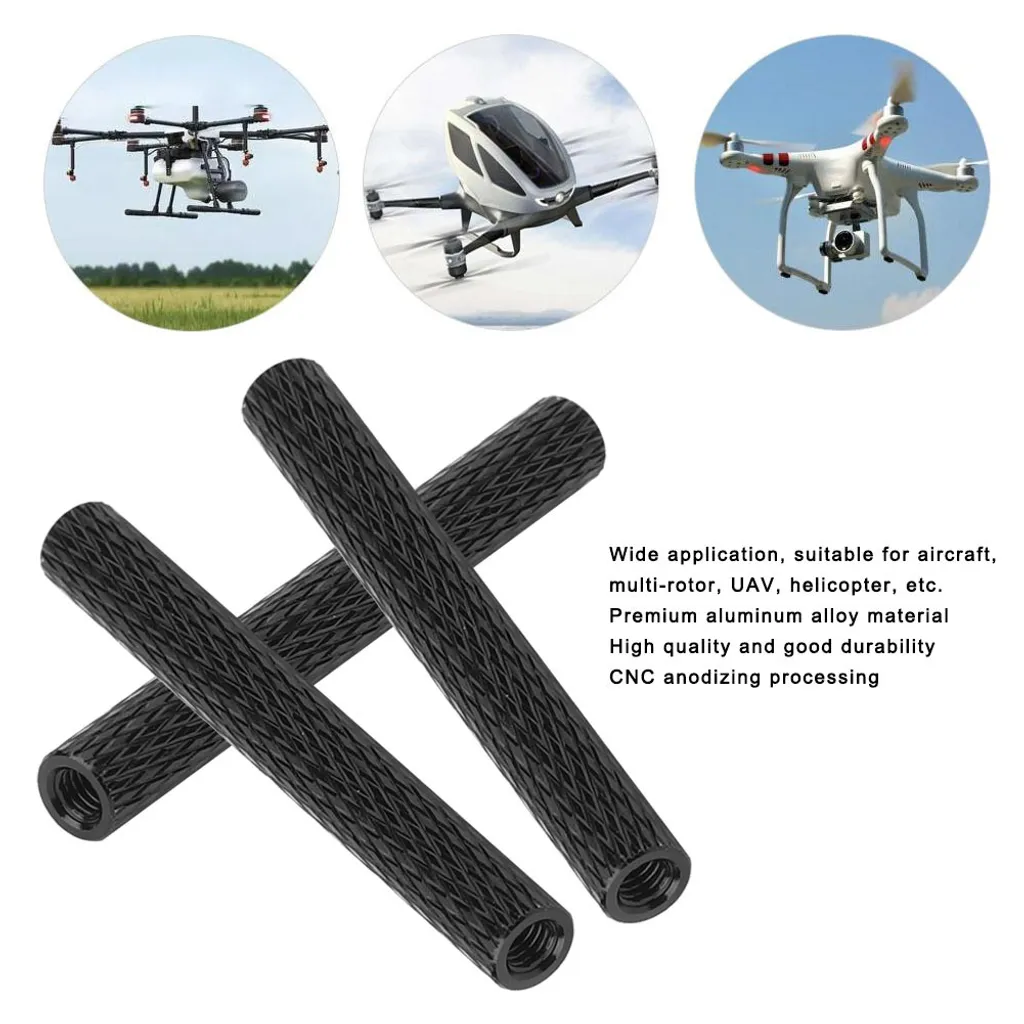 Kit 10 Distanziali M3 40mm Alluminio Nero - Stile e Performance FPV - 7