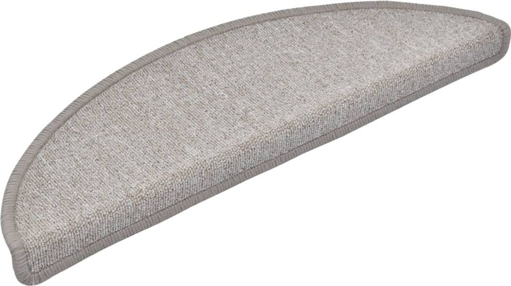 15 Stk. Treppenmatten Taupe 56 x 17 x 3 cm