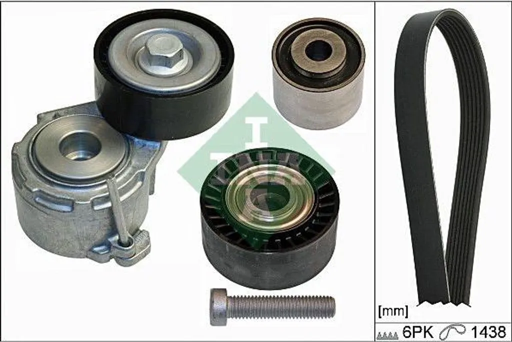 Solution anti-bruit : Kit courroie INA 1613837880 pour Jumpy et Expert