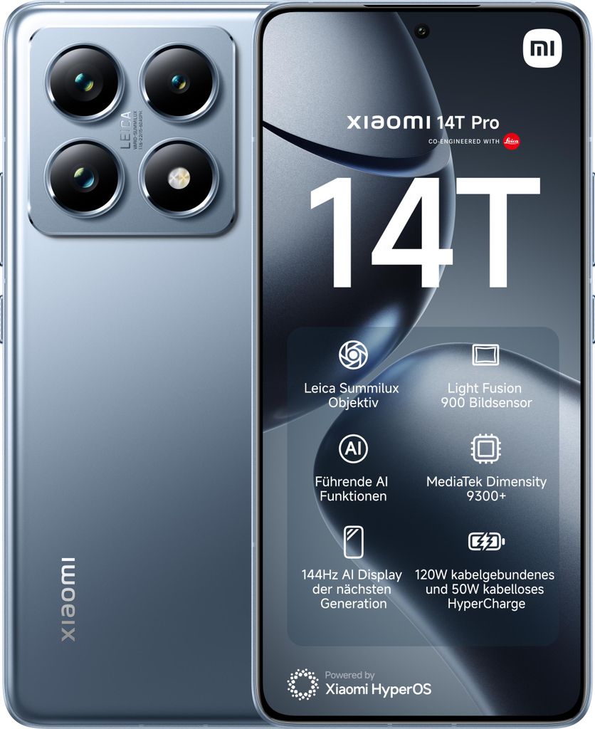 Xiaomi 14T Pro 5G 512 GB Dual-Sim Titan Blue Více informací Obrázek produktu 