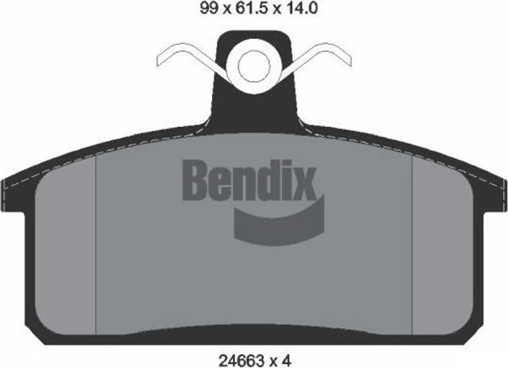 Plaquettes BENDIX BPD2183 Qualité OE 500028834 Freinage Haute Endurance