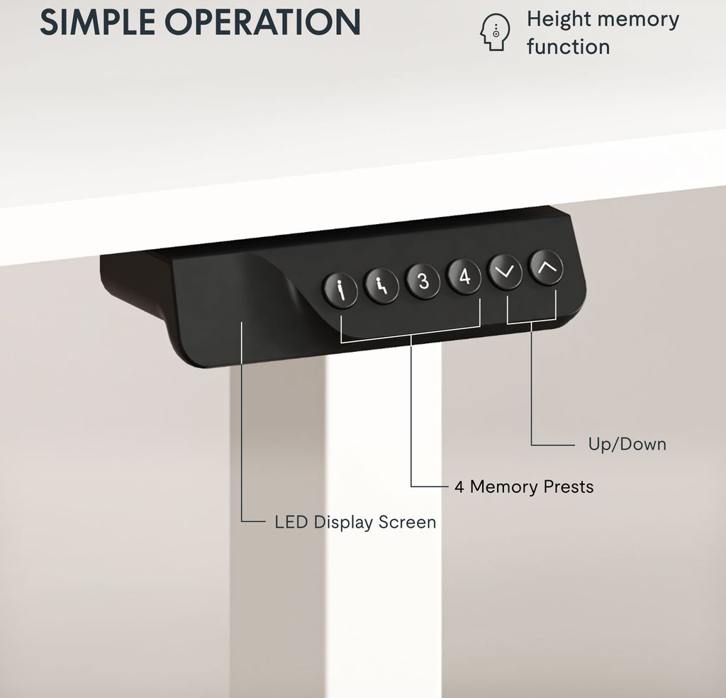 FLEXISPOT Höhenverstellbarer Schreibtisch 160x70cm-mit 2 Produktbild 7