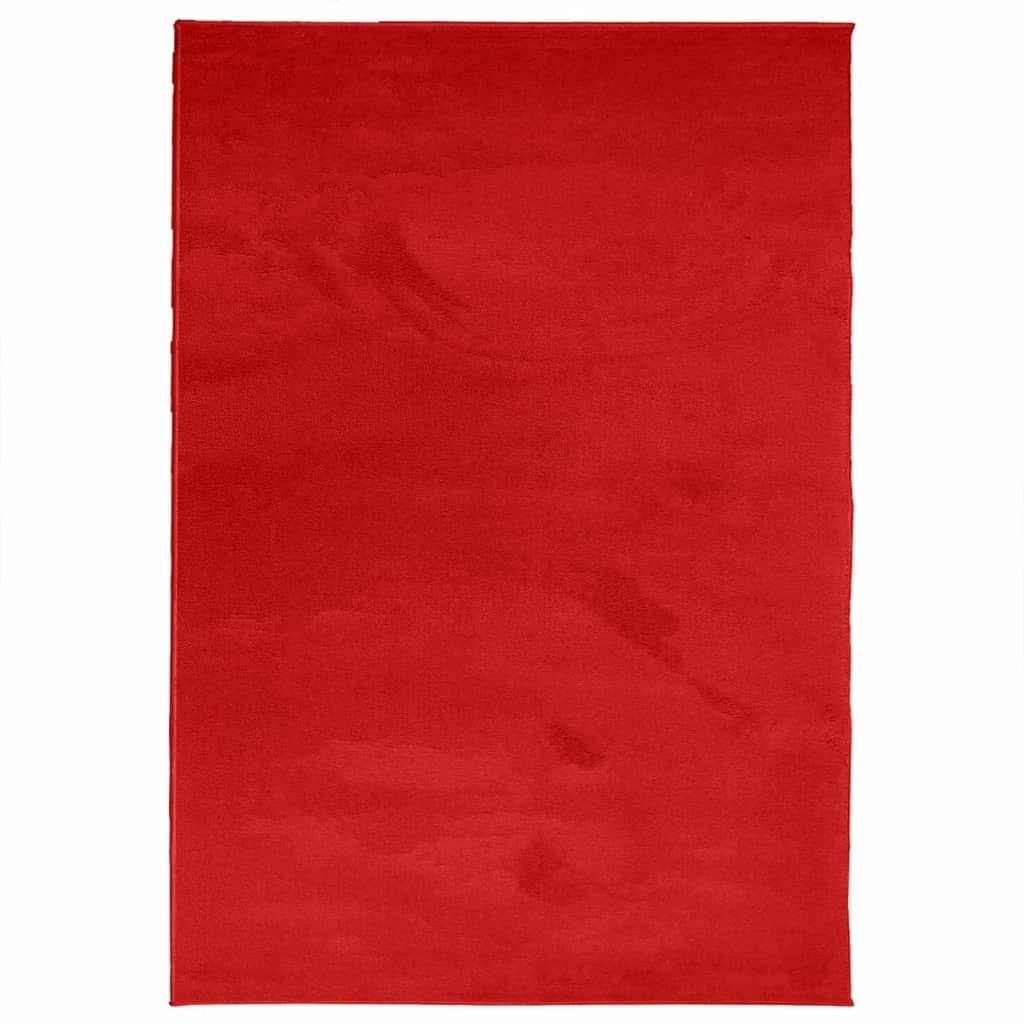 vidaXL Teppich OVIEDO Kurzflor Rot 200x280 cm Produktbild 
