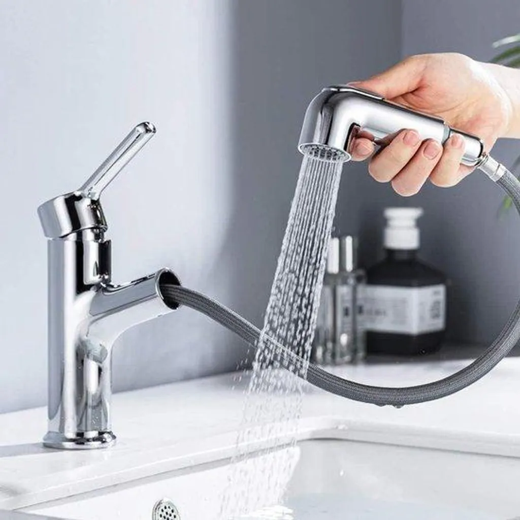 Mitigeur baignoire en laiton chromé avec inverseur automatique - 15cm