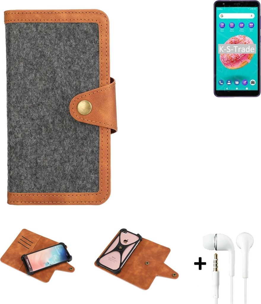 K-S-Trade Handyhülle + Kopfhörer kompatibel mit ZTE Blade Produktbild 