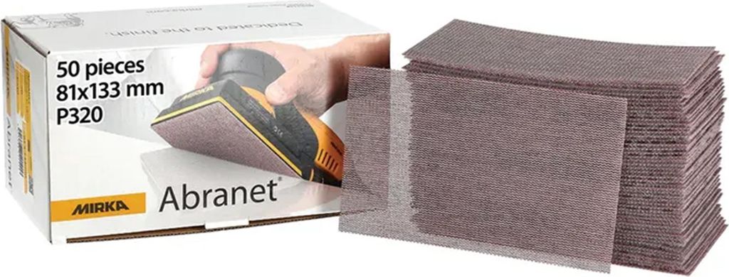 Mirka fogli abrasivi Abranet 81 x 133 mm Grip P120 50 pezzi Immagine del prodotto 