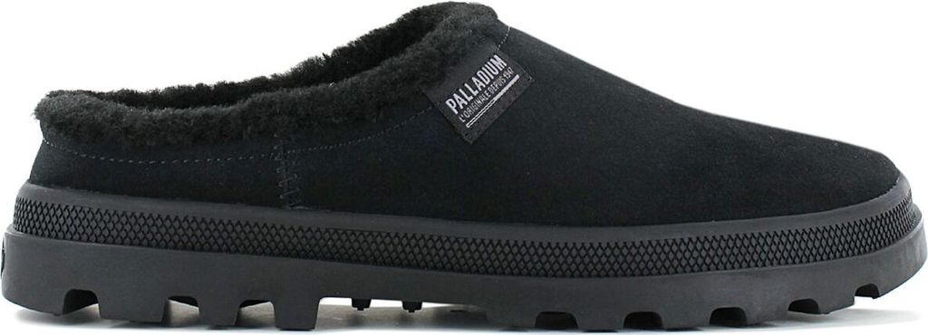 PALLADIUM Palladune Mule Warm - Slipper Hausschuhe Leder Schwarz 74337-008-M , EU 47 UK 12