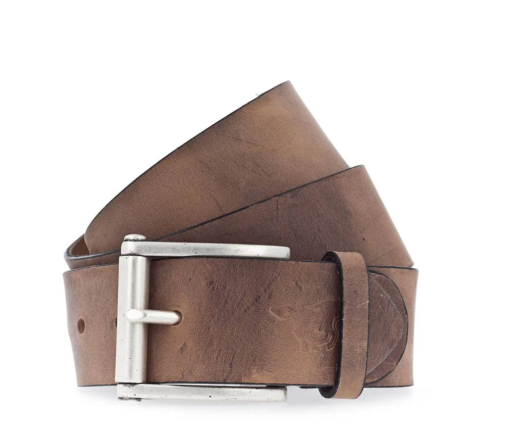 Cintura Mustang Pelle Marrone Baileys 4.5 cm W105 - Stile Casual