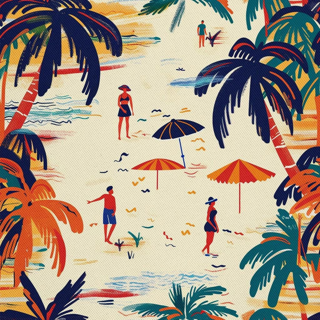 OUTDOOR DEKOSTOFFE OXFORD - Motiv Sommer | DX9263