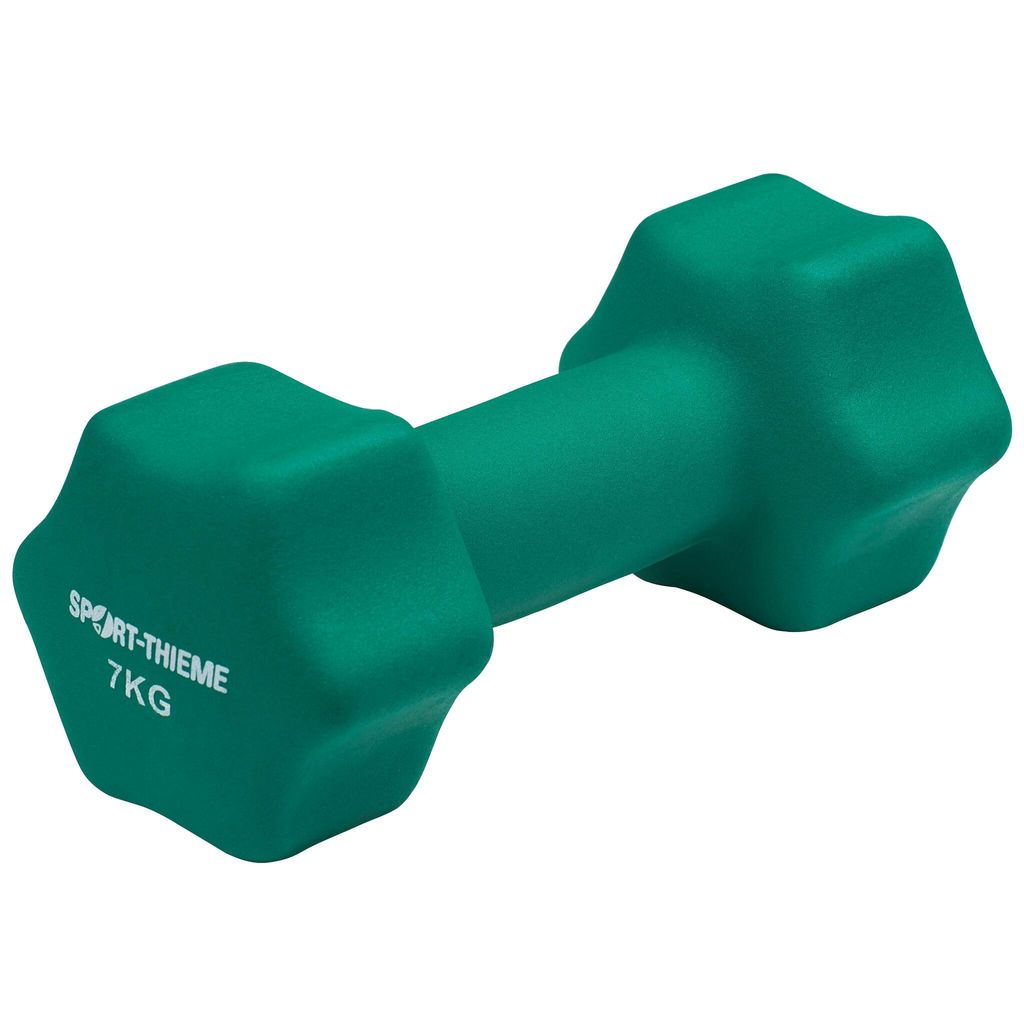 Sport-Thieme Fausthantel "Neopren", 7 kg, Dunkelgrün
