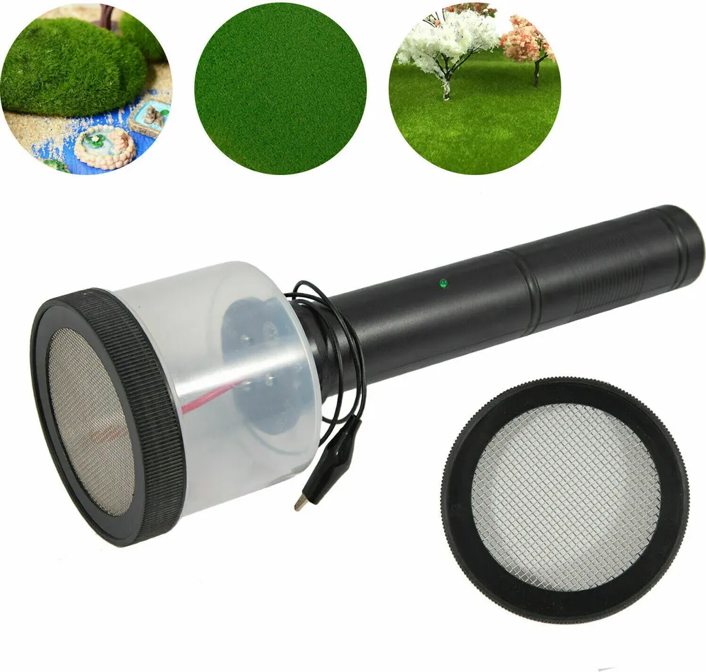 Applicateur d'herbe statique avec kit de flocage pour décor miniature