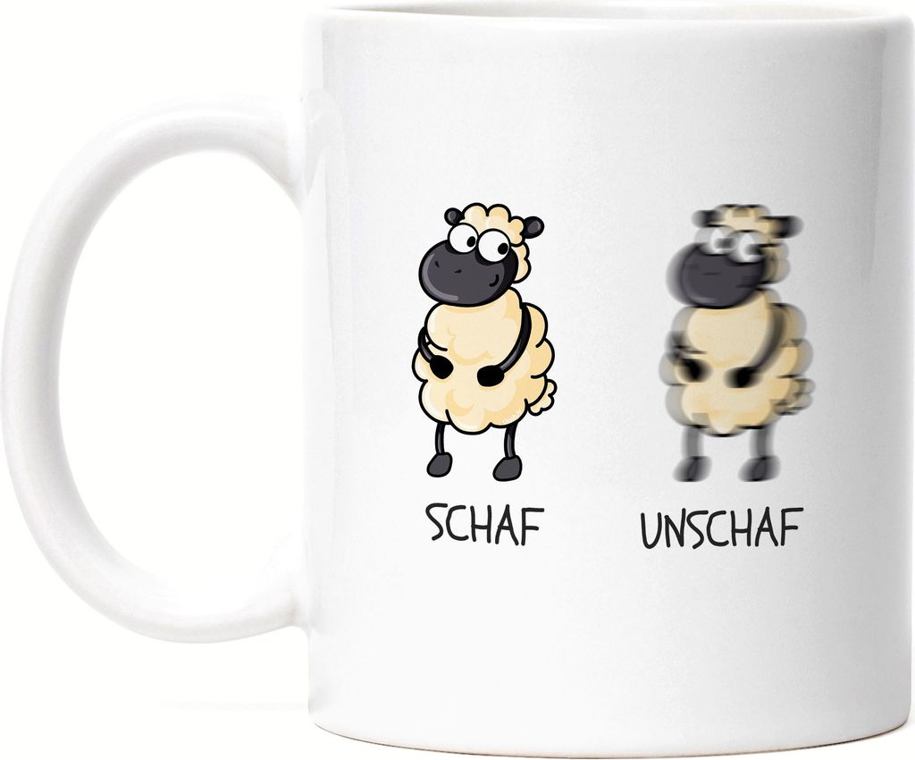 Schaf Unschaf Tasse Lustig Wortwirt Wortspiel Fotograf Geschenk Fotografie