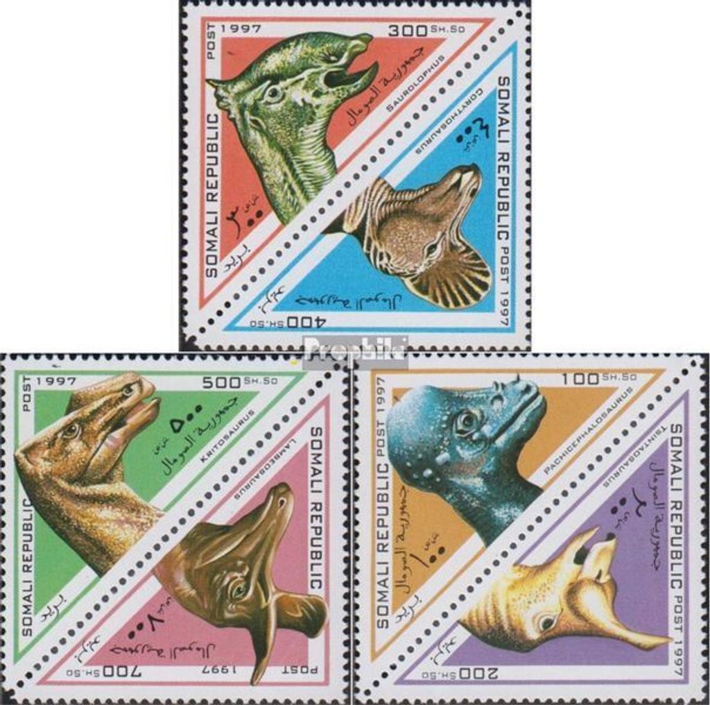 Briefmarken Somali Republic 1997 Mi 1997PA-1997 die Legalität dieser Ausg. ist ungeklärt postfrisch Prähistorische Tiere