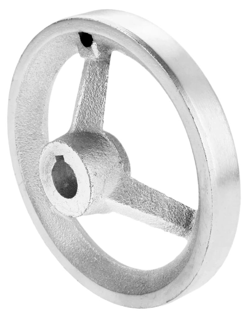 1 Stück M6 M8 M10 4-Speichen-Rundhandrad aus Eisen, 3/4/4,5/6/8 Zoll, für Dreh-, Fräs- und Schleifmaschinen, Industriemaschinen, 75 mm–195 mm ...
