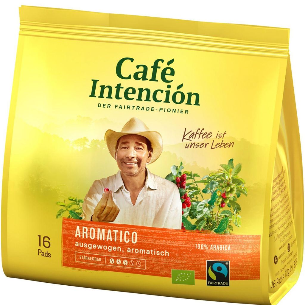 Café Intención AROMATICO Kaffeepads Mega-Sparpaket, 6x16 Produktbild 