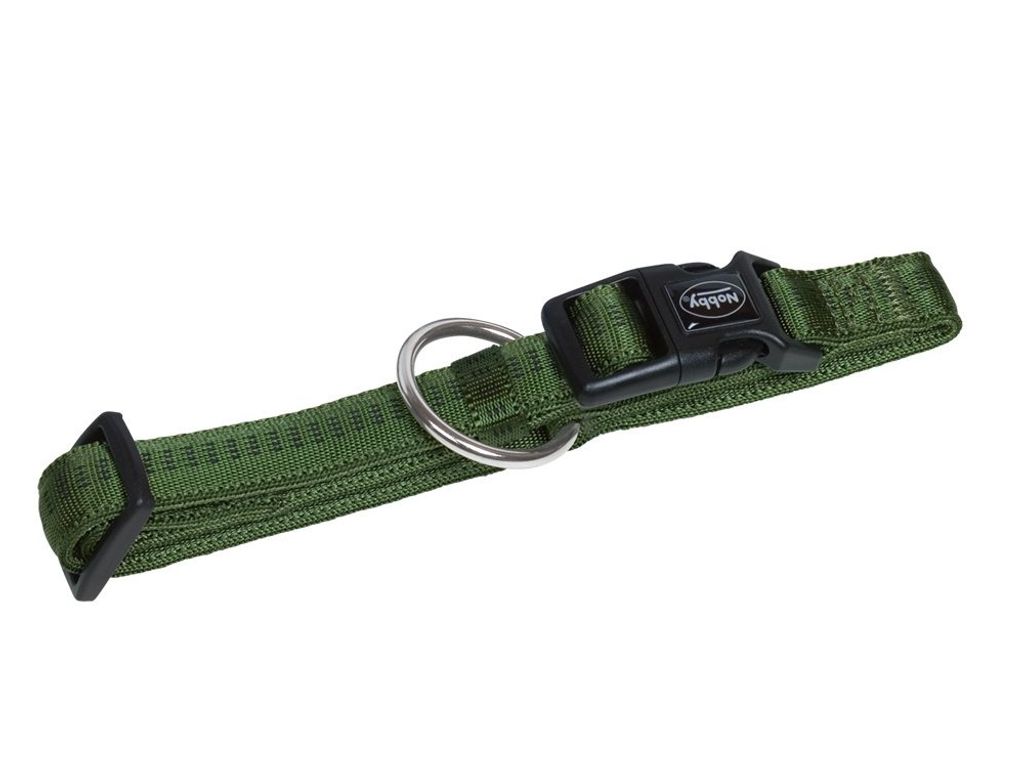 Nobby Halsband "Soft Grip" waldgrün L: 40/55 cm; B: 25 mm