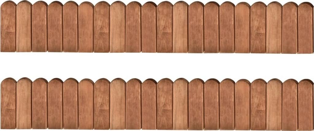 Beeteinfassungen 2 Stk. 120 cm Kiefernholz Imprägniert