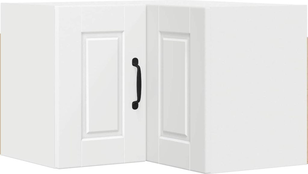 Küchenschrank mit Regal Weiß 57 x 57 x 40 cm Holzwerkstoff