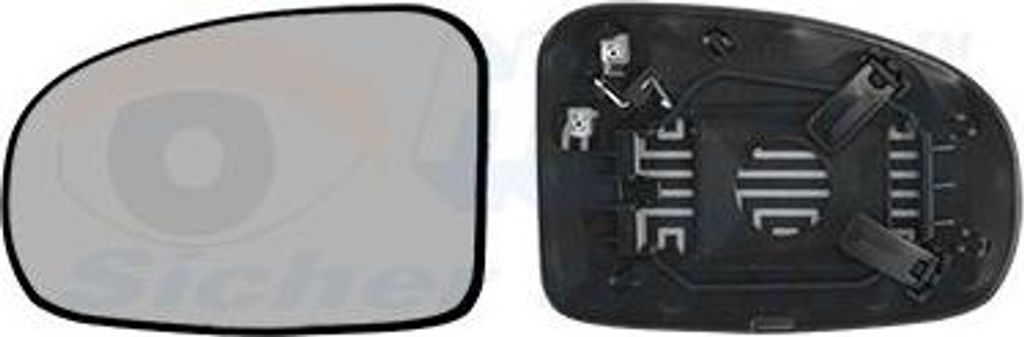 VAN WEZEL Spiegelglas Außenspiegel Links für TOYOTA AVENSIS Station Wagon (ZRT27, ADT27) Konvex Beheizbar 5420837