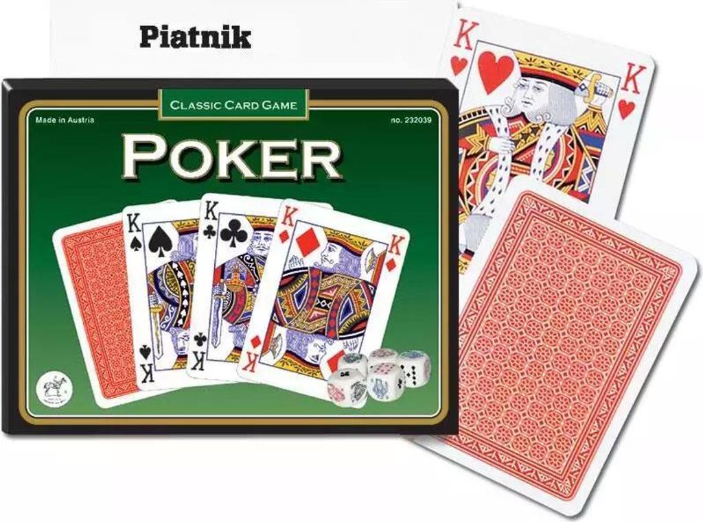 Karty do gry Piatnik 2 talie, Karty Poker