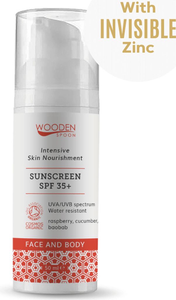 WoodenSpoon Sonnenschutzlotion für Gesicht und Körper SPF 35+, 50 ml