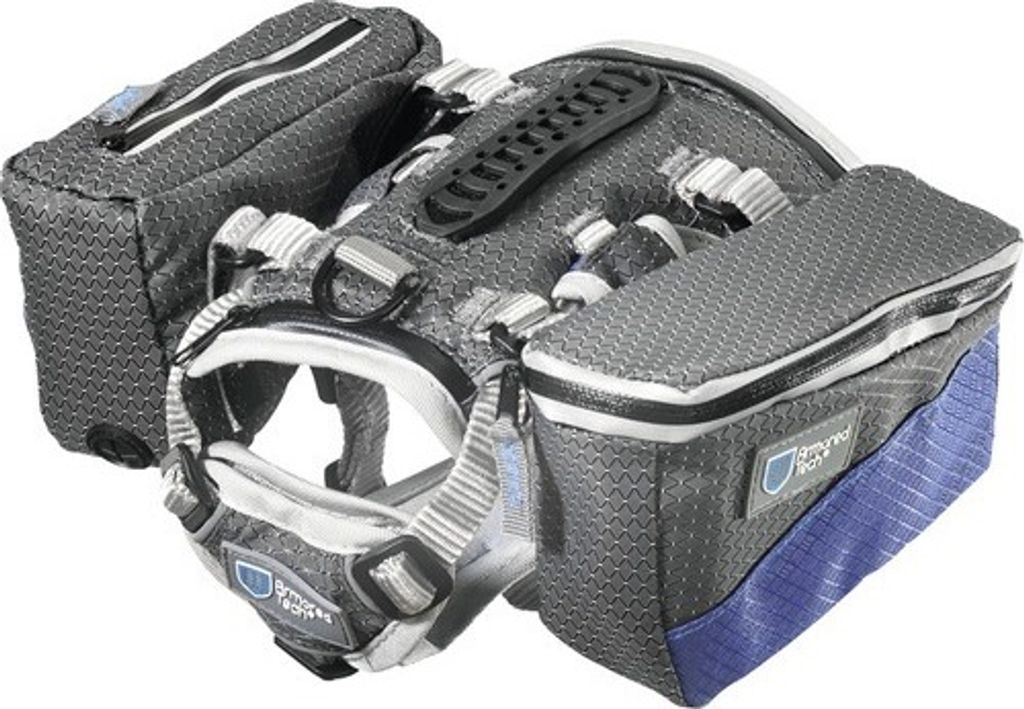 Hundegeschirr ArmoredTech Adventure multi Gr. XS anthrazit, mit Taschen, Brustumfang ca. 19 - 31 cm