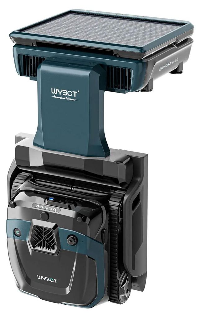 WYBOT S3 kabelloser Poolroboter mit automatischer Entleerung, 3D-Mapping & KI-Vision Black Neu