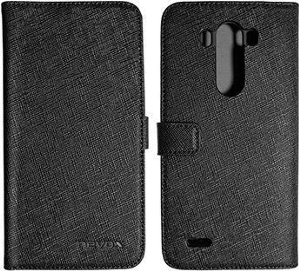 Nevox ORDO Étui à clapet noir élégant pour smartphone - Protection Slim