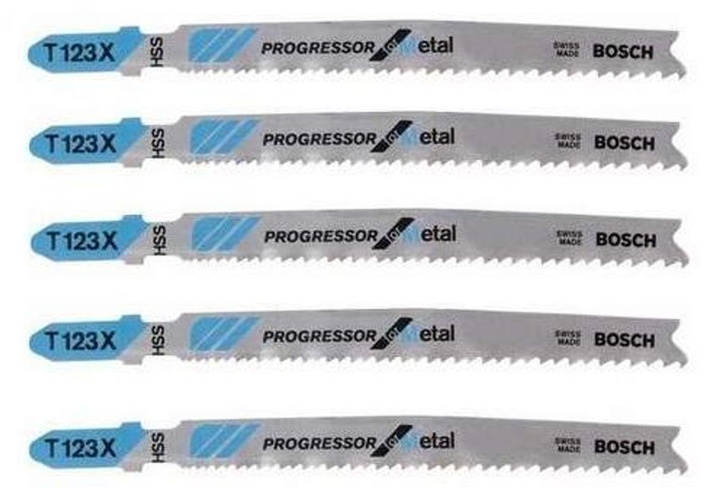 Lot de 5 Lames de Scie Sauteuse T 123 X BOSCH 2608638473 Image du produit 