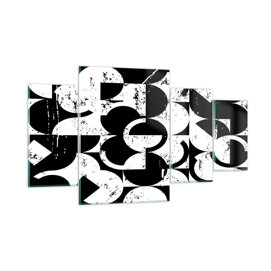 Bilder auf glas - Abstraktion modern - 160x90cm - Glasbilder - Wandbilder - Kunstdruck - zum Aufhängen bereit - Wanddekoration aus Glas - Glas Bil...